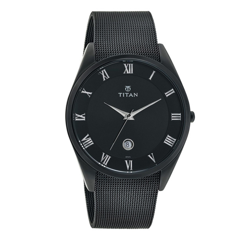 WW0986 Titan Date Mesh Chain Watch 90054NM01