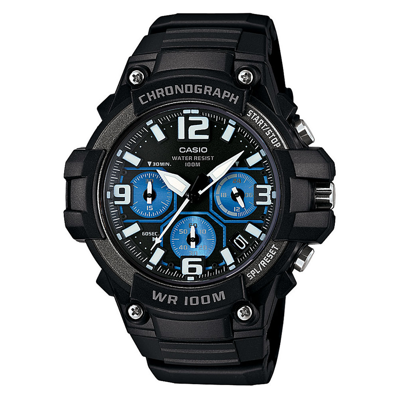 WW0526 Casio Chronograph Sports Resin Belt Watch MCW-100H-1A2VDF