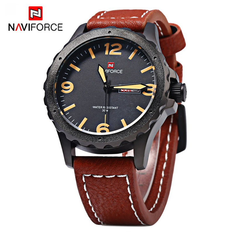 WW0648 Naviforce Day Date Belt Watch