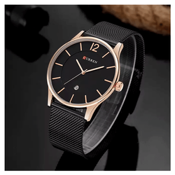 WW1126 Curren Date Mesh Chain Watch