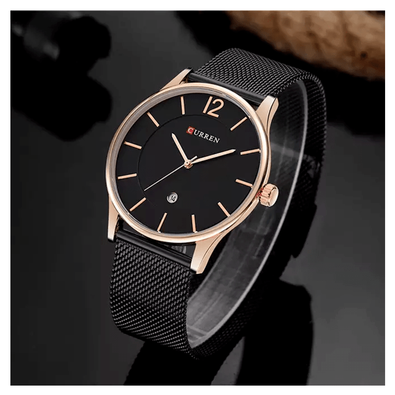 WW1126 Curren Date Mesh Chain Watch