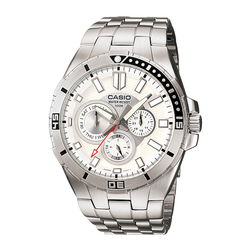 WW0365 Casio Enticer Multifunction Stainless Steel Chain Watch MTD-1060D-7AVDF
