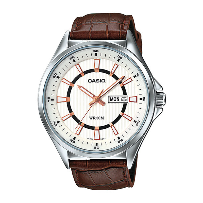 WW0465 Casio Day Date Belt Watch MTP-E108D-1AV