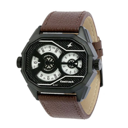 WW0220 Fastrack Dual Dial Leather Belt Watch 3094
