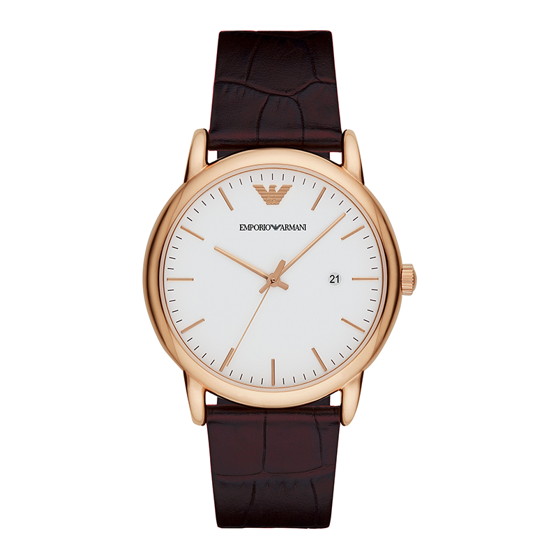WW0494 Emporio Armani Luigi Date Leather Belt Watch AR2502