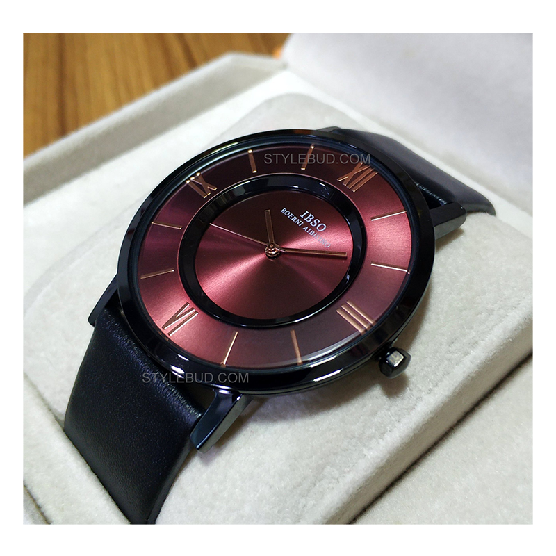 WW0290 IBSO Slim Leather Belt Watch S8281G