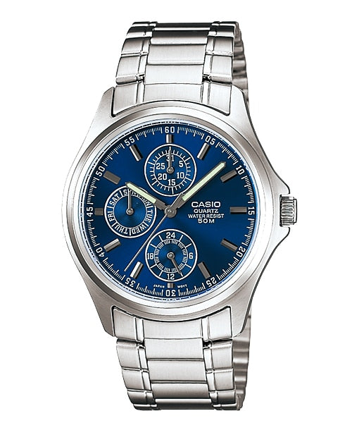WW0085 Casio Enticer Multifunction Chain Watch MTP-1246D-2AVDF