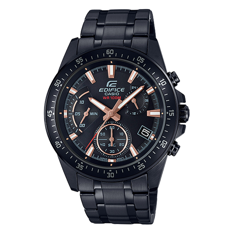 Casio edifice chronograph black hot sale