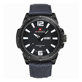 WW0565 Naviforce Day Date Nylon Belt Watch NF9066M
