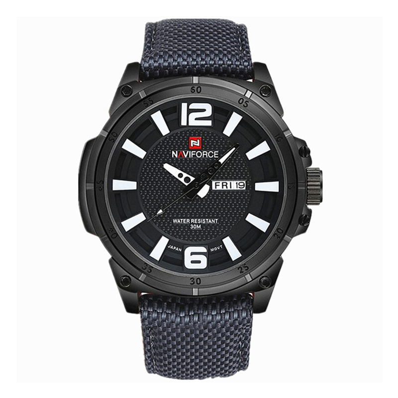 WW0565 Naviforce Day Date Nylon Belt Watch NF9066M