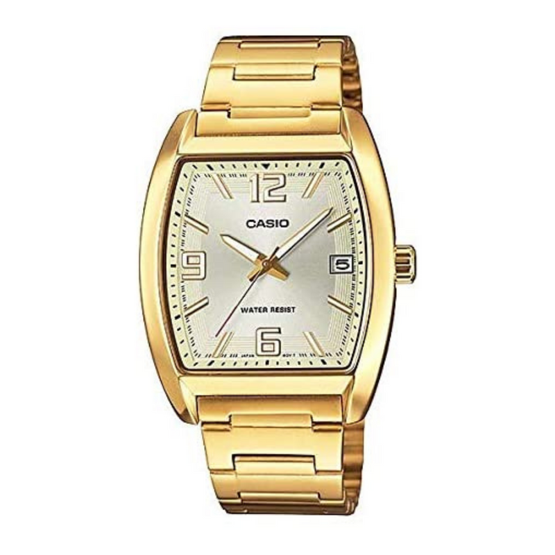 WW1298 Casio Standard Date Golden Chain Watch MTP-E107G-9ADF