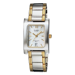 WW0298 Casio Beside Date Stainless Steel Two Tone Ladies Chain Watch BEL-100SG-7AVDF