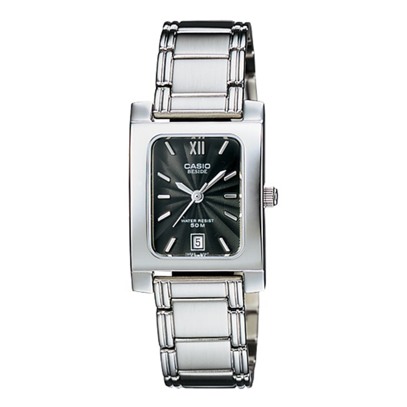 WW0297 Casio Beside Date Stainless Steel Ladies Chain Watch BEL-100D-1AVDF