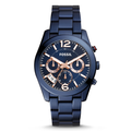 WW0255 Fossil Unisex Multifunction Blue Stainless Steel Chain Watch ES4093