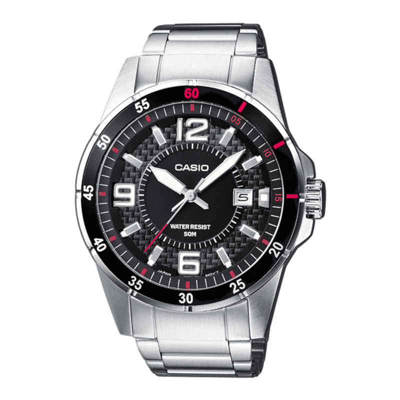 WW0410 Casio Enticer Date Chain Watch MTP-1291D-1A1VDF