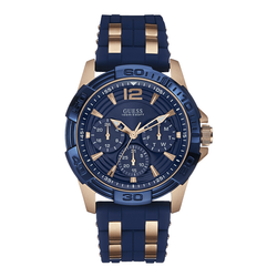 WW0547 Guess Oasis Blue Day Date Belt Watch W0366G4