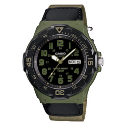 WW1256 Casio Youth Day Date Nylon Belt Watch MRW-200HB-3BVDF