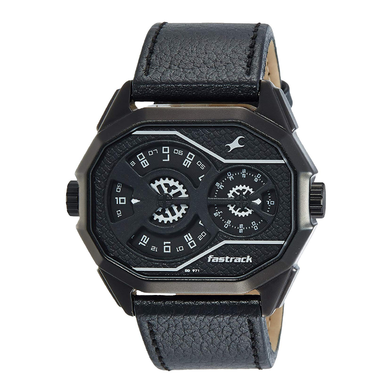 WW0219 Fastrack Dual Dial Leather Belt Watch 3094