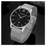 WW1122 Original Curren Date Mesh Chain Watch 8231