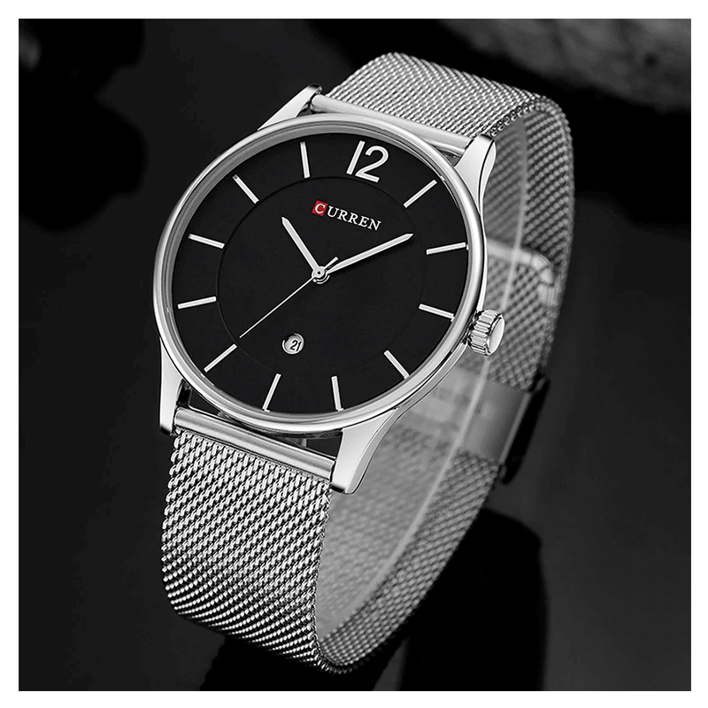 WW1122 Original Curren Date Mesh Chain Watch 8231