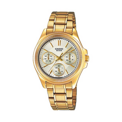 WW1281 Casio Enticer Multifunction Ladies Chain Watch LTP-2088G-9AV