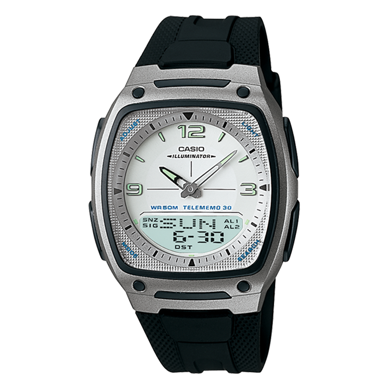 WW0142 Casio Analog Digital Resin Belt Watch AW-81-7AVDF