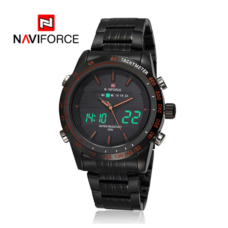 WW0580 Naviforce Dual Time Chain Watch