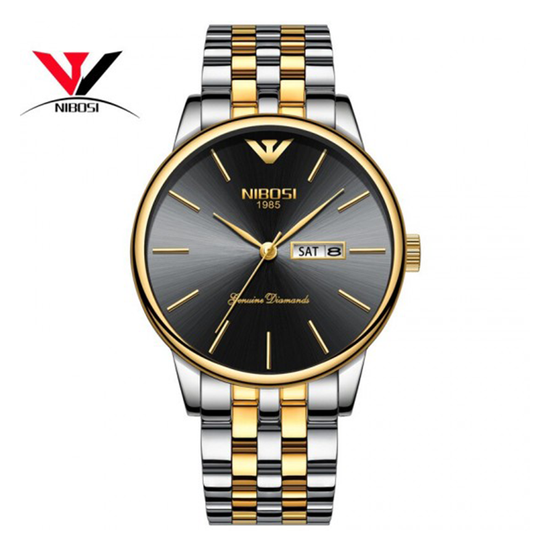 WW1139 Nibosi Day Date Chain Watch
