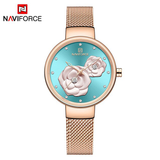 WW1177 Naviforce Ladies Mesh Chain Watch NF5013L