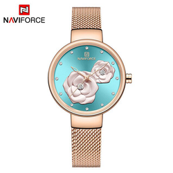 WW1177 Naviforce Ladies Mesh Chain Watch NF5013L