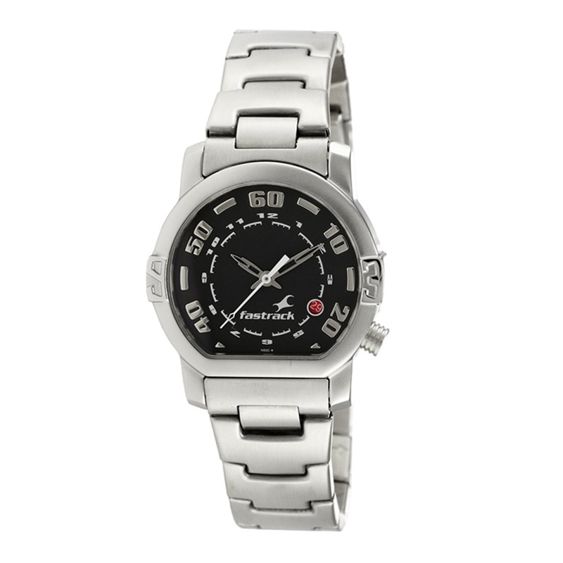 WW0709 Fastrack Stainless Steel Date Chain Watch 1161SM02