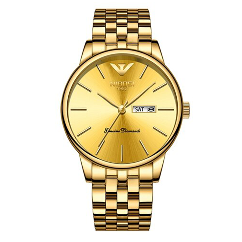 WW0755 Nibosi Day Date Chain Watch