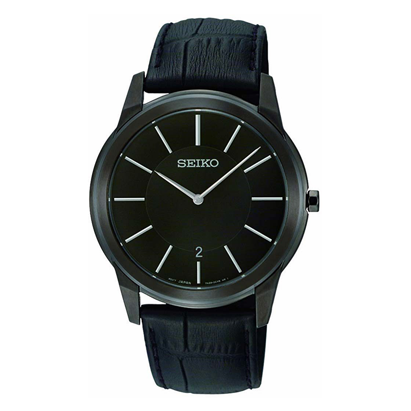 WW0914 Seiko Slim Date Leather Belt Watch SKP375P1