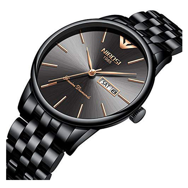 WW0754 Nibosi Day Date Chain Watch