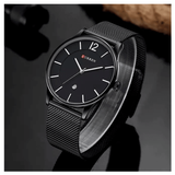 WW1124 Curren Date Mesh Chain Watch