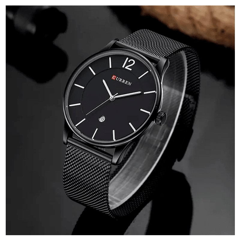 WW1124 Curren Date Mesh Chain Watch