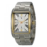 WW1025 Romanson Stainless Steel Date Chain Watch TM2629FM