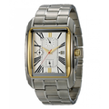 WW1025 Romanson Stainless Steel Date Chain Watch TM2629FM