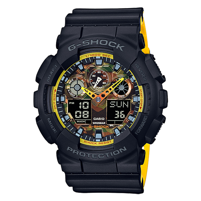 WW0149 Casio G-Shock Sports Resin Belt Watch GA-100BY-1ADR