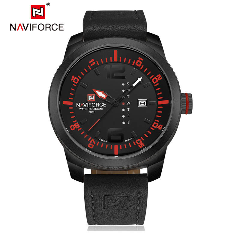 WW0349 Naviforce Day Date Belt Watch