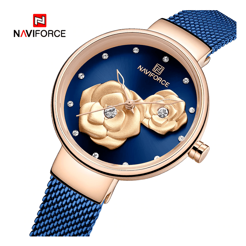 WW1174 Naviforce Ladies Mesh Chain Watch NF5013L