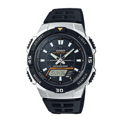 WW0454 Casio Tough Solar Dual Time Resin Belt Watch AQ-S800W-1EVDF
