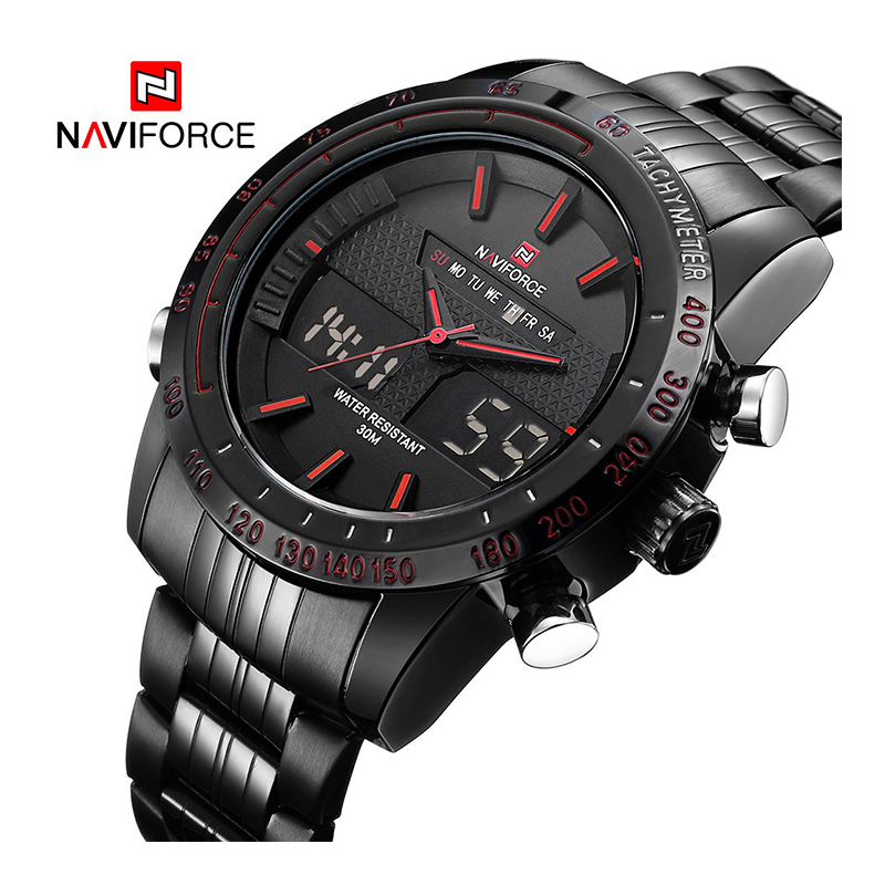 WW0579 Naviforce Dual Time Chain Watch