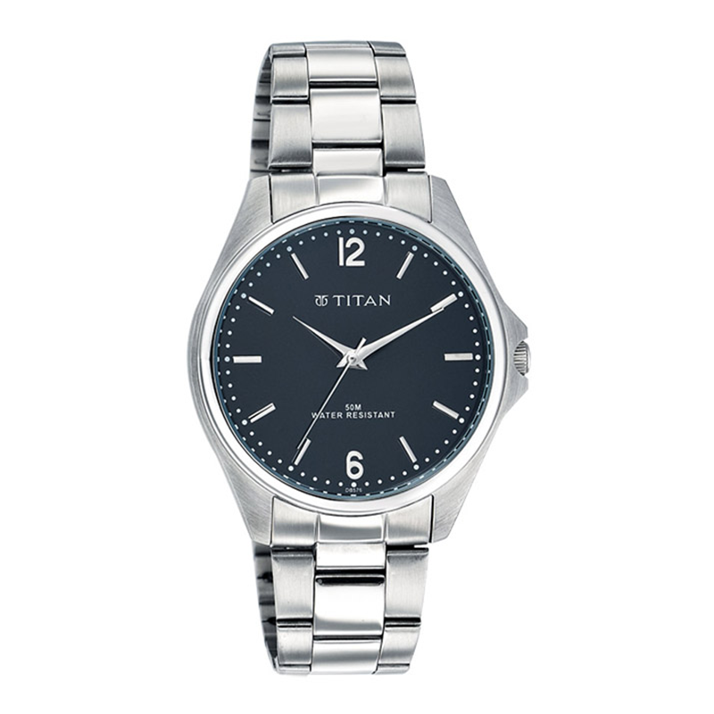 WW0678 Original Titan Stainless Steel Date Chain Watch 9439 at