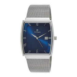 WW0206 Titan Stainless Steel Mesh Chain Date Watch 90076