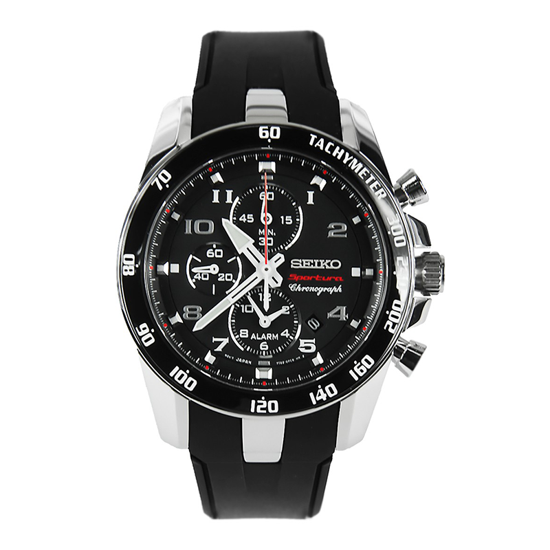 WW0968 Seiko Sportura Alarm Chronograph Belt Watch SNAE87P1