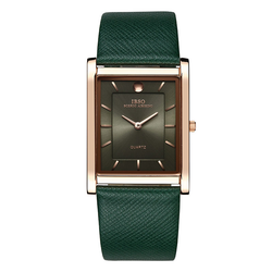 WW0288 IBSO Slim Rose Gold Leather Belt Watch B2232G