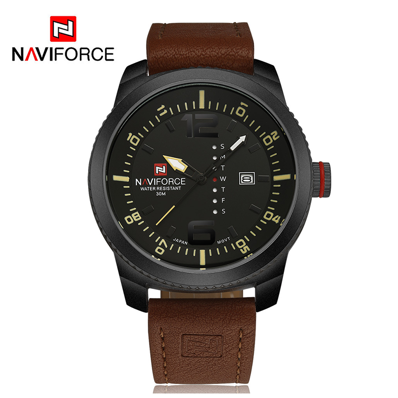 WW0348 Naviforce Day Date Belt Watch