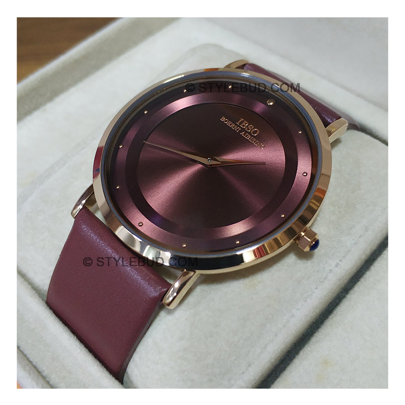 WW0717 IBSO Slim Leather Belt Watch S8160G