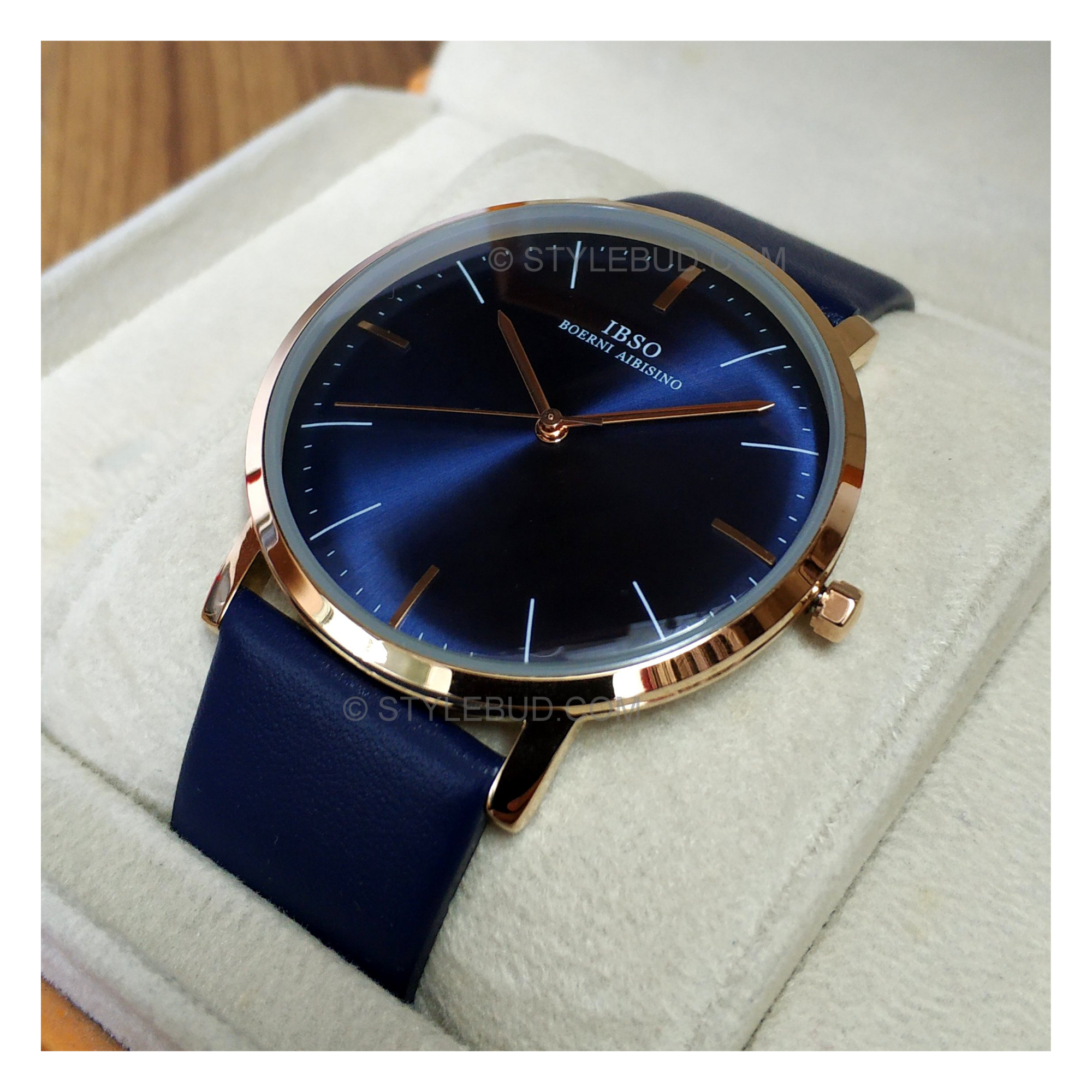 WW0865 IBSO Slim Leather Belt Watch S3609G